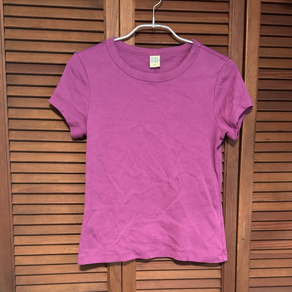 Flore Flore Grape Purple Car Baby Tee Medium